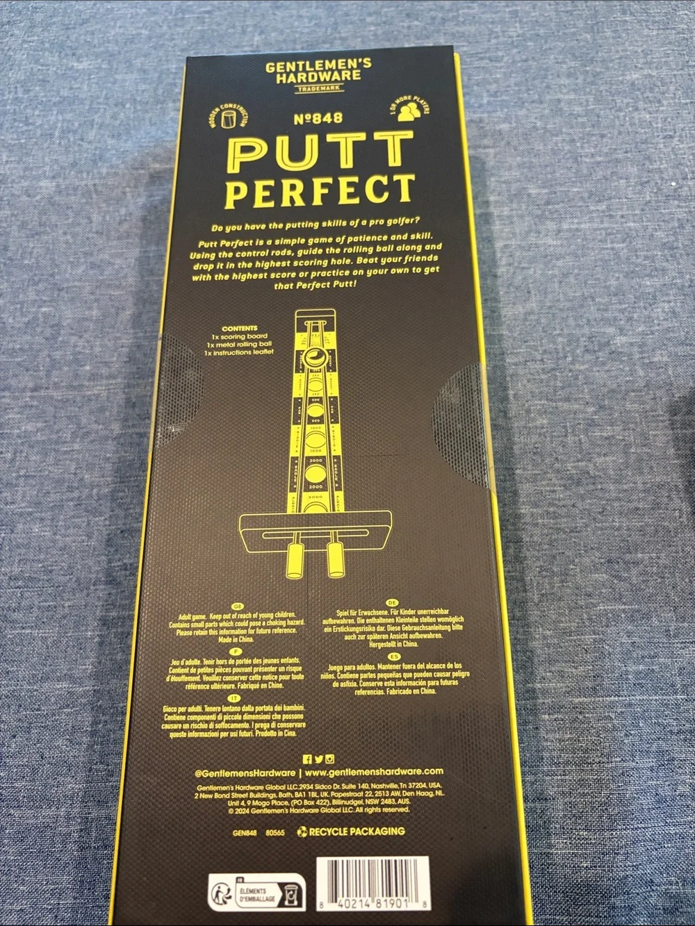 Yellow Golf Socks Gift Set - 2 Pairs